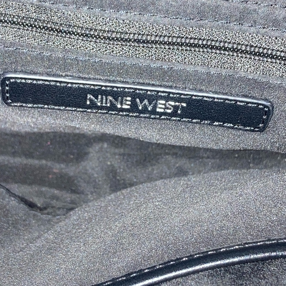 Nine West Judilee Black Quilted Mini Flap Crossbody Bag - Picture 9 of 12